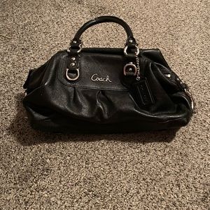 Coach black shoulder bag